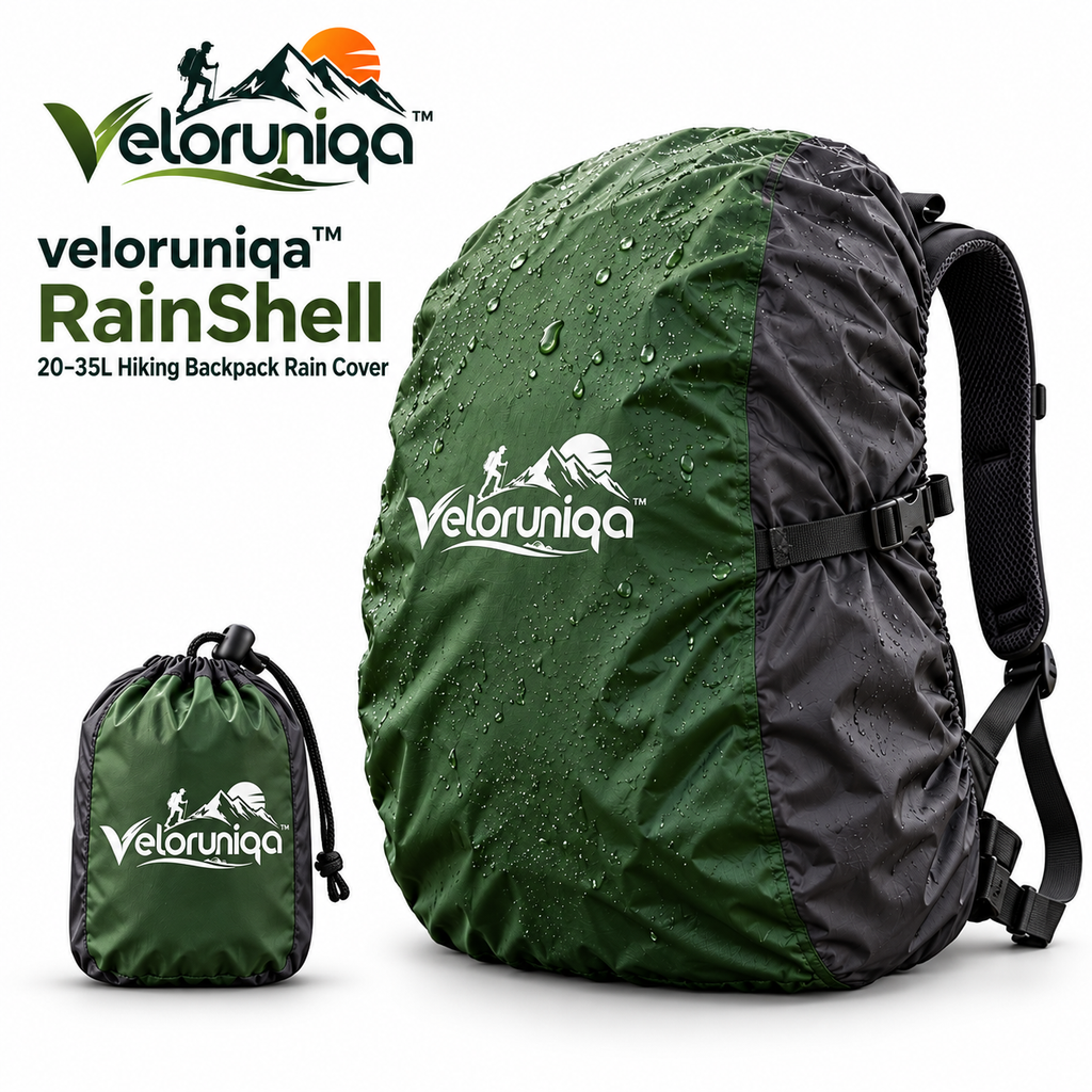 veloruniqa™ RainShell 20–35L Hiking Backpack Rain Cover