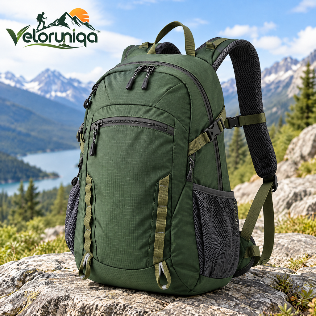 veloruniqa™ SummitStride 22L Hiking Daypack with Hydration Sleeve
