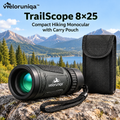 veloruniqa™ TrailScope 8×25 Compact Hiking Monocular with Carry Pouch